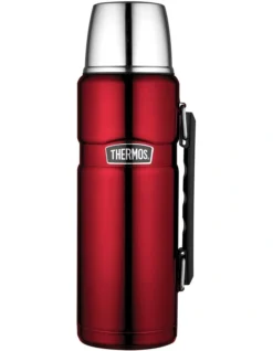 Thermos Stainless King Vacuum Insulated 1.2L Flask Red
