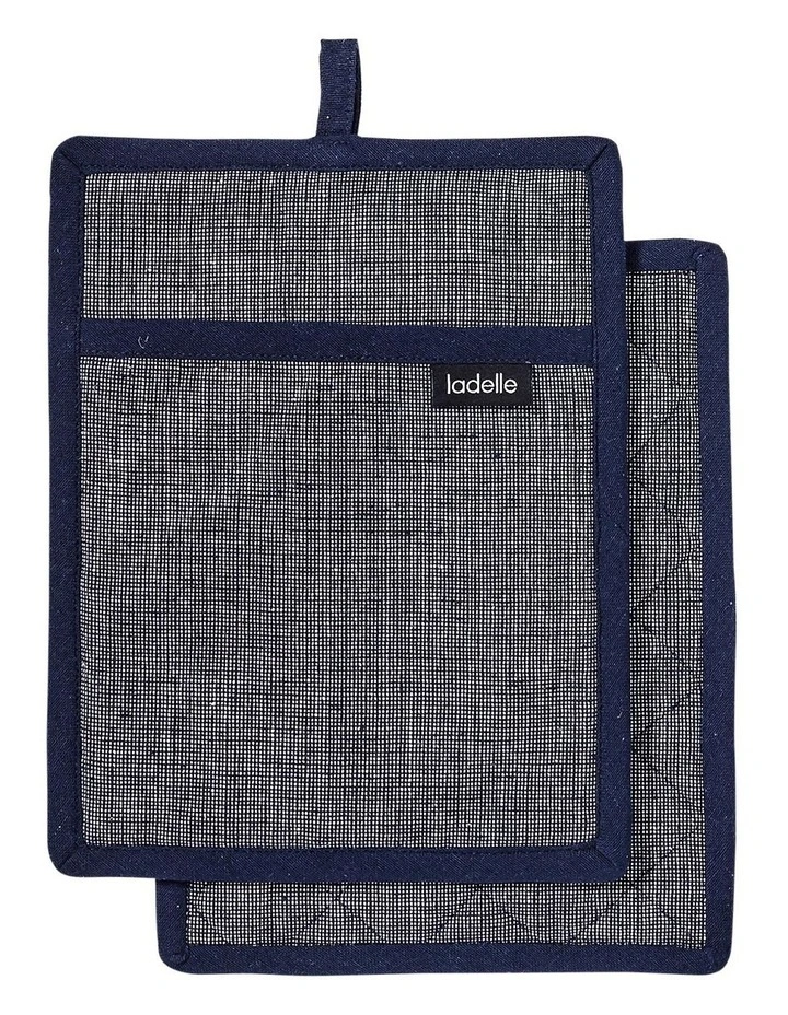 Eco Recycled Pot Holder Navy 2 Pack 3 Eco Recycled Pot Holder Navy 2 Pack