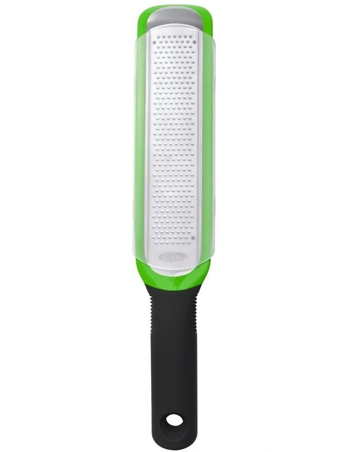 OXO Etched Zester Grater Black/Green 3 OXO Etched Zester Grater Black/Green