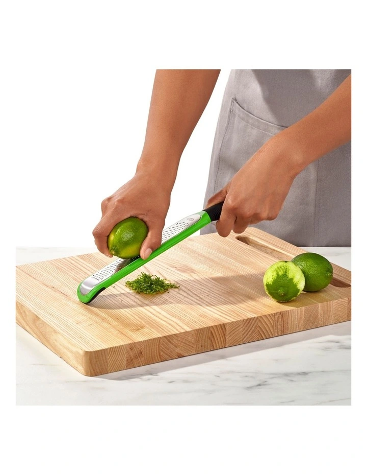 OXO Etched Zester Grater Black/Green 4 OXO Etched Zester Grater Black/Green - Image 2