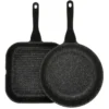 Classic Non-Stick 26cm/28cm Frypan & Grill Black Pack -Kitchen Essentials Shop 742531330 1 720x928