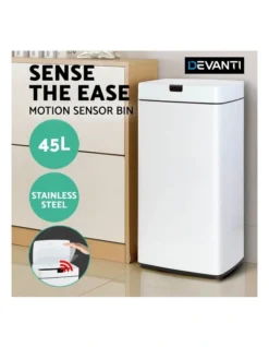 45L Sensor Bin White 9 45L Sensor Bin White -Kitchen Essentials Shop 758030590 3 720x928