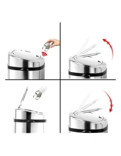 50L Stainless Steel Motion Sensor Rubbish Bin 15 50L Stainless Steel Motion Sensor Rubbish Bin -Kitchen Essentials Shop 758030860 7 720x928