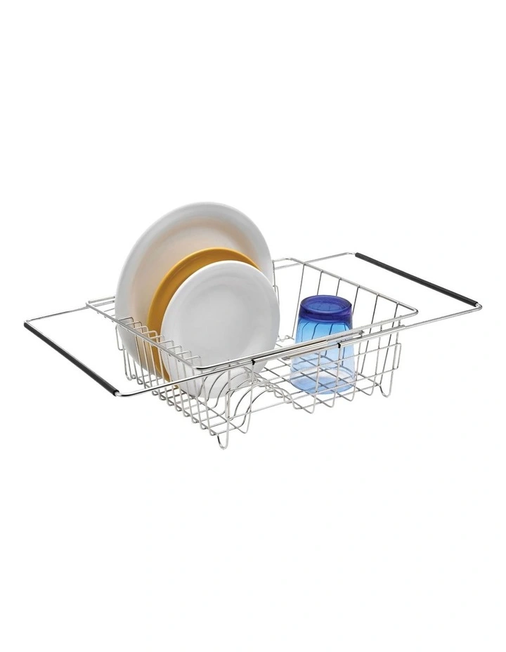 Stainless Steel Expandable Sink Dish Rack Grey 4 Stainless Steel Expandable Sink Dish Rack Grey - Image 2