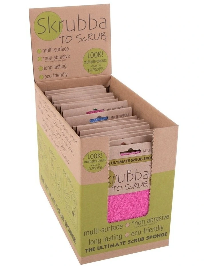 12 X 16.5cm Sponge 4 Assorted Colours 4 12 X 16.5cm Sponge 4 Assorted Colours - Image 2