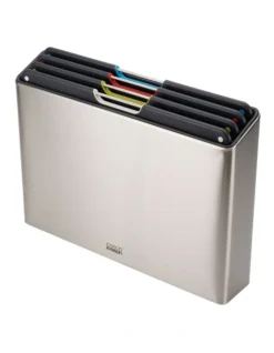 Joseph Joseph Folio Steel 4-Piece Chopping Board Set Stainless Steel