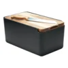 HUDSON Bread Bin With Cutting Board In Black 2 HUDSON Bread Bin With Cutting Board In Black -Kitchen Essentials Shop 779181040 1 720x928