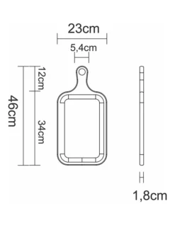 Tramontina Medium Teak Paddle Board W/Handle 46X23cm 7 Tramontina Medium Teak Paddle Board W/Handle 46X23cm -Kitchen Essentials Shop 781975720 3 720x928