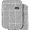 Eco Check Pot Holder Grey 2 Pack