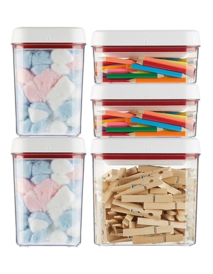 Zyliss Twist & Seal 5pc Container Set 5 Zyliss Twist & Seal 5pc Container Set - Image 3