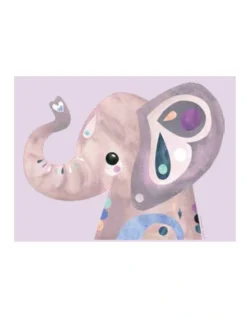 Maxwell & Williams Pete Cromer Wildlife Elephant 50x70cm Tea Towel Lilac