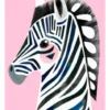 Maxwell & Williams Pete Cromer Wildlife Zebra 50x70cm Tea Towel Pale Pink -Kitchen Essentials Shop 789792400 1 720x928