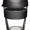Brew, Reusable Glass Cup, Black, M 12oz / 340ml -Kitchen Essentials Shop 798590350 1 720x928