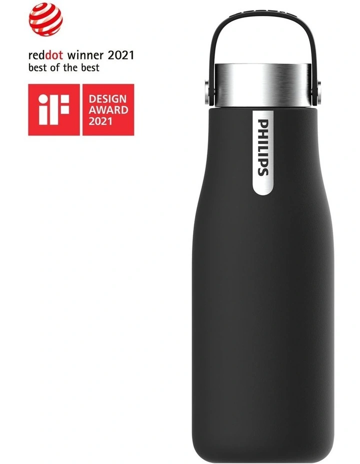 Philips GoZero 590ml Smart UV Bottle Black AWP2788BK/79 4 Philips GoZero 590ml Smart UV Bottle Black AWP2788BK/79 - Image 2