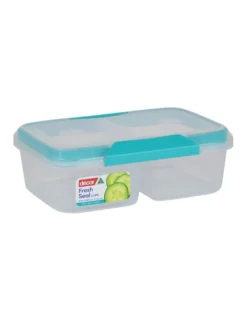 Fresh Seal Clips 2L Split Oblong Food Storage Clear/Teal -Kitchen Essentials Shop 802677700 2 1 720x928