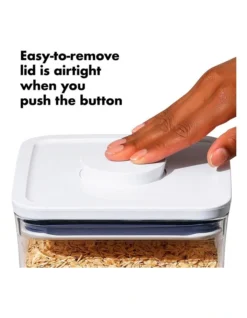 OXO Good Grips POP 2.0 Mini Square Airtight Container In Clear 12 OXO Good Grips POP 2.0 Mini Square Airtight Container In Clear -Kitchen Essentials Shop 804910420 4 720x928