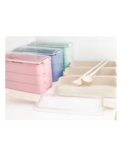 Bento Lunch Box 3 Tiered Pink -Kitchen Essentials Shop 808227280 6 1 720x928