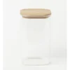 Square Bamboo And Glass Storage Canister With Lid 1600ml 1 Square Bamboo And Glass Storage Canister With Lid 1600ml -Kitchen Essentials Shop 835121170 1 720x928