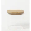 Square Bamboo And Glass Storage Canister With Lid 900ml 1 Square Bamboo And Glass Storage Canister With Lid 900ml -Kitchen Essentials Shop 835121350 1 720x928