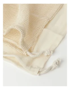 Set Of 6 Large Natural Muslin And Mesh Produce Bags -Kitchen Essentials Shop 835123240 3 720x928