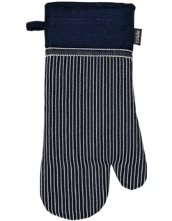 Prof. Series III Stripe Navy Oven Mitt