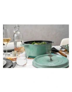 Staub Round Cocotte Sage Green 26cm 8 Staub Round Cocotte Sage Green 26cm -Kitchen Essentials Shop 838036270 3 720x928