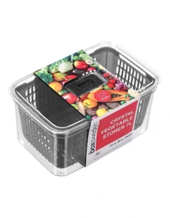 Crystal 7L Plastic Vegetable Storer Fridge Container Assorted 10 Crystal 7L Plastic Vegetable Storer Fridge Container Assorted -Kitchen Essentials Shop 841388320 4 720x928