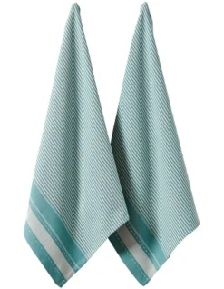 Mason Tea Towel 2Pk Gum Leaf
