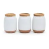 Amana Canister Set 14cm Set Of 3 White
