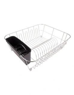 Stainless Steel Large Dish Drainer With Caddy 44.5cm