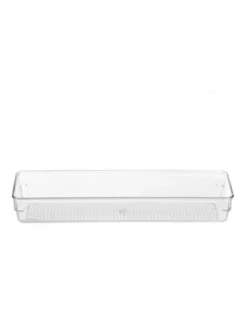Box Sweden Crystal Plastic Storage Tray Home Kitchen Office Organiser 32x8cm -Kitchen Essentials Shop 852354910 3 720x928