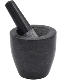 Mortar & Pestle 13x13cm Black Granite