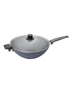 Woll Diamond Lite Fixed Handle Conventional Wok 34cm With Lid Boxed