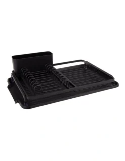 Aluminium Dish Rack W/ Draining Board Black -Kitchen Essentials Shop 883463950 3 720x928