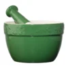 Olive Mortar & Pestle In Heritage Green