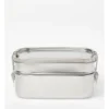 2-Layer Bento Box 1100ml 750ml In Stainless Steel