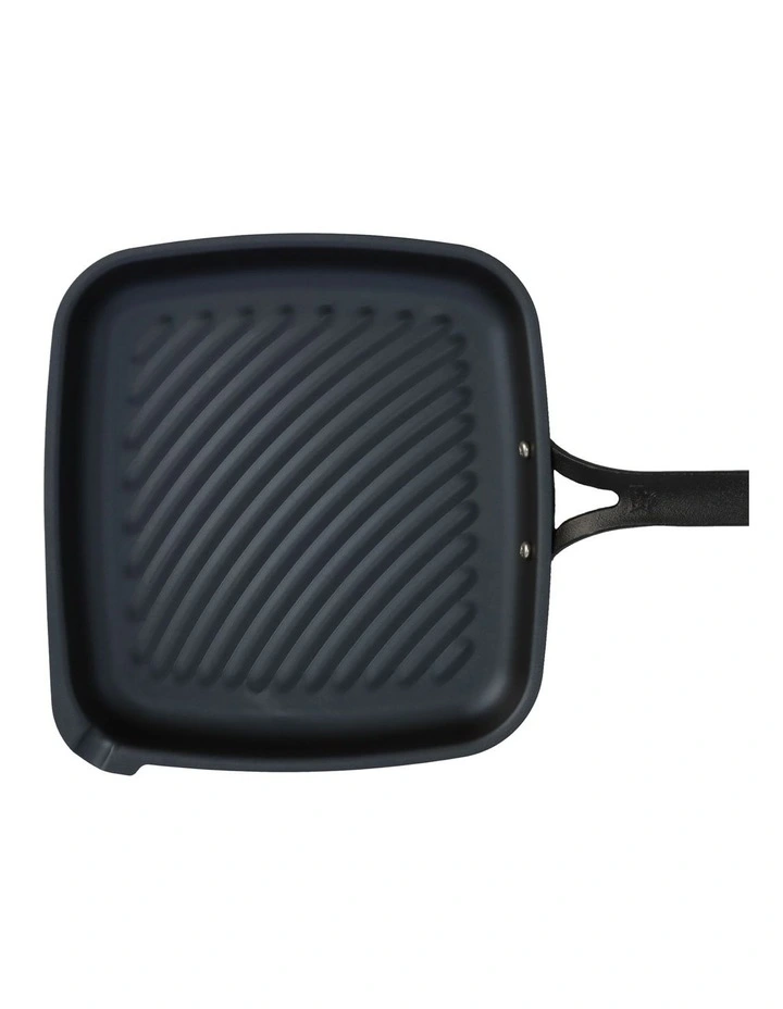 Steel Open Square Grill Pan 28x26cm In Black 5 Steel Open Square Grill Pan 28x26cm In Black - Image 3