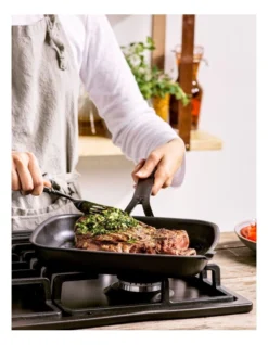 Steel Open Square Grill Pan 28x26cm In Black 11 Steel Open Square Grill Pan 28x26cm In Black -Kitchen Essentials Shop 914826880 5 720x928