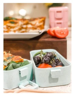 Twin Bento Lunch Box Large 2 Tiered 3 Tiered Green 11 Twin Bento Lunch Box Large 2 Tiered 3 Tiered Green -Kitchen Essentials Shop 916909570 3 720x928