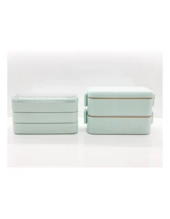 Twin Bento Lunch Box Large 2 Tiered 3 Tiered Green 13 Twin Bento Lunch Box Large 2 Tiered 3 Tiered Green -Kitchen Essentials Shop 916909570 5 720x928