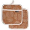 Splice Pack Of 2 Pot Holder In Ginger 2 Splice Pack Of 2 Pot Holder In Ginger -Kitchen Essentials Shop 918758080 1 720x928