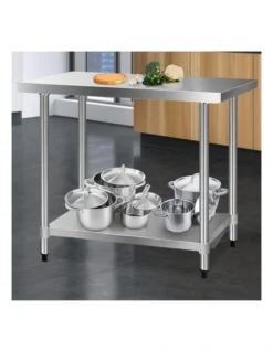 Commercial Stainless Steel Kitchen Bench 1219 X 61mm Silver -Kitchen Essentials Shop 925307290 3 720x928