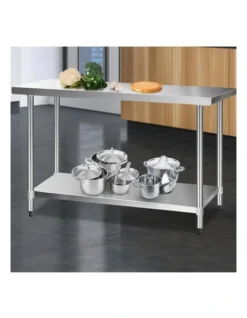 Commercial Stainless Steel Kitchen Bench 1524 X 61mm Silver -Kitchen Essentials Shop 925307380 3 720x928