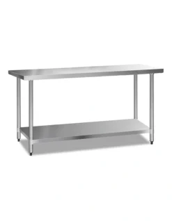 Commercial Stainless Steel Kitchen Bench 1829 X 61mm Silver