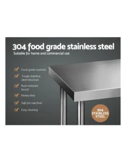Commercial Stainless Steel Kitchen Bench 1829 X 61mm Silver 12 Commercial Stainless Steel Kitchen Bench 1829 X 61mm Silver -Kitchen Essentials Shop 925307470 4 720x928