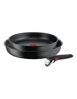 Tefal Ingenio Ultimate Induction Non-Stick 3 Piece Frypan Set 24/28cm In Black
