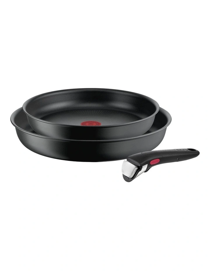 Tefal Ingenio Ultimate Induction Non-Stick 3 Piece Frypan Set 24/28cm In Black 3 Tefal Ingenio Ultimate Induction Non-Stick 3 Piece Frypan Set 24/28cm In Black