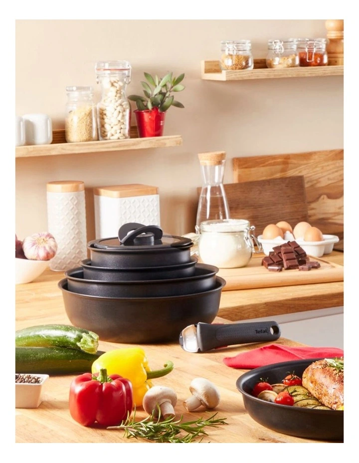 Tefal Ingenio Ultimate Induction Non-Stick 3 Piece Frypan Set 24/28cm In Black 4 Tefal Ingenio Ultimate Induction Non-Stick 3 Piece Frypan Set 24/28cm In Black - Image 2