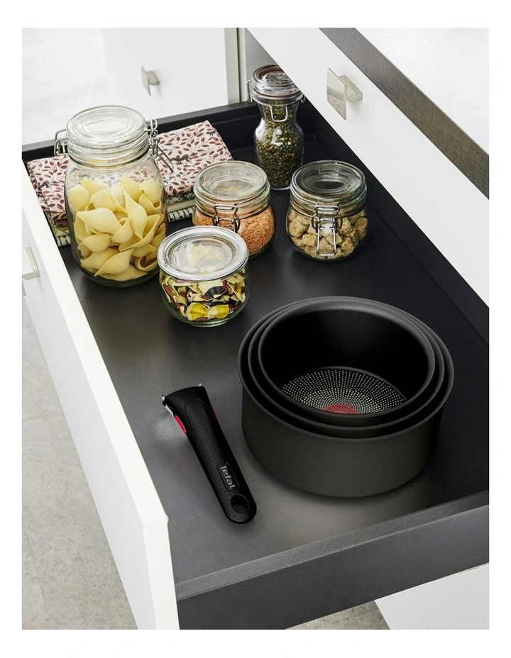 Tefal Ingenio Ultimate Induction Non-Stick 3 Piece Frypan Set 24/28cm In Black 7 Tefal Ingenio Ultimate Induction Non-Stick 3 Piece Frypan Set 24/28cm In Black - Image 5