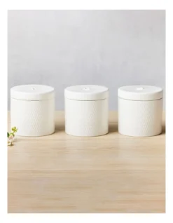 Maxwell & Williams Basics Diamonds Canister 600ml Set Of 3 Gift Boxed In White 7 Maxwell & Williams Basics Diamonds Canister 600ml Set Of 3 Gift Boxed In White -Kitchen Essentials Shop 934390810 3 720x928